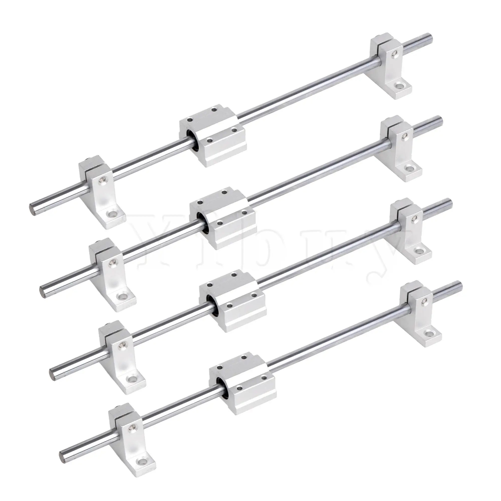 

4x Metal Linear Ball Bearing Slide Part Set w/ Rail Support Optical Axis