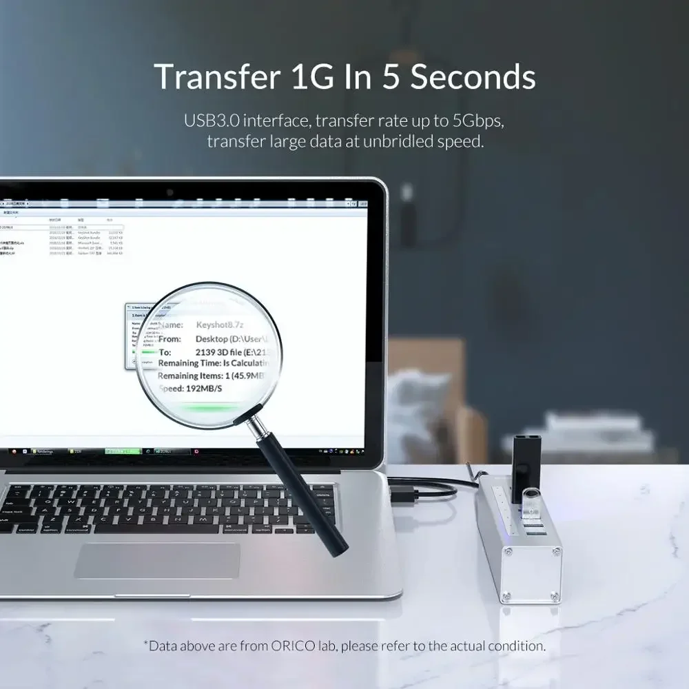 USB-разветвитель ORICO на 7 портов с USB 3 0