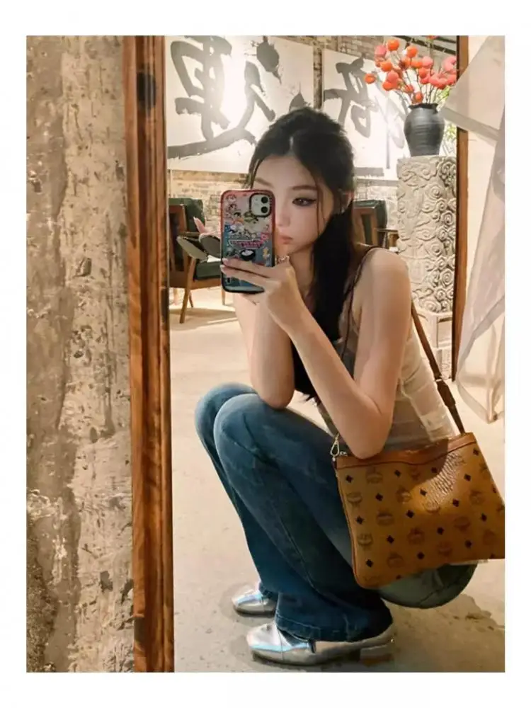 Seeslim Hotsweet прозрачные топы без рукавов с лямкой на шее корейские модные