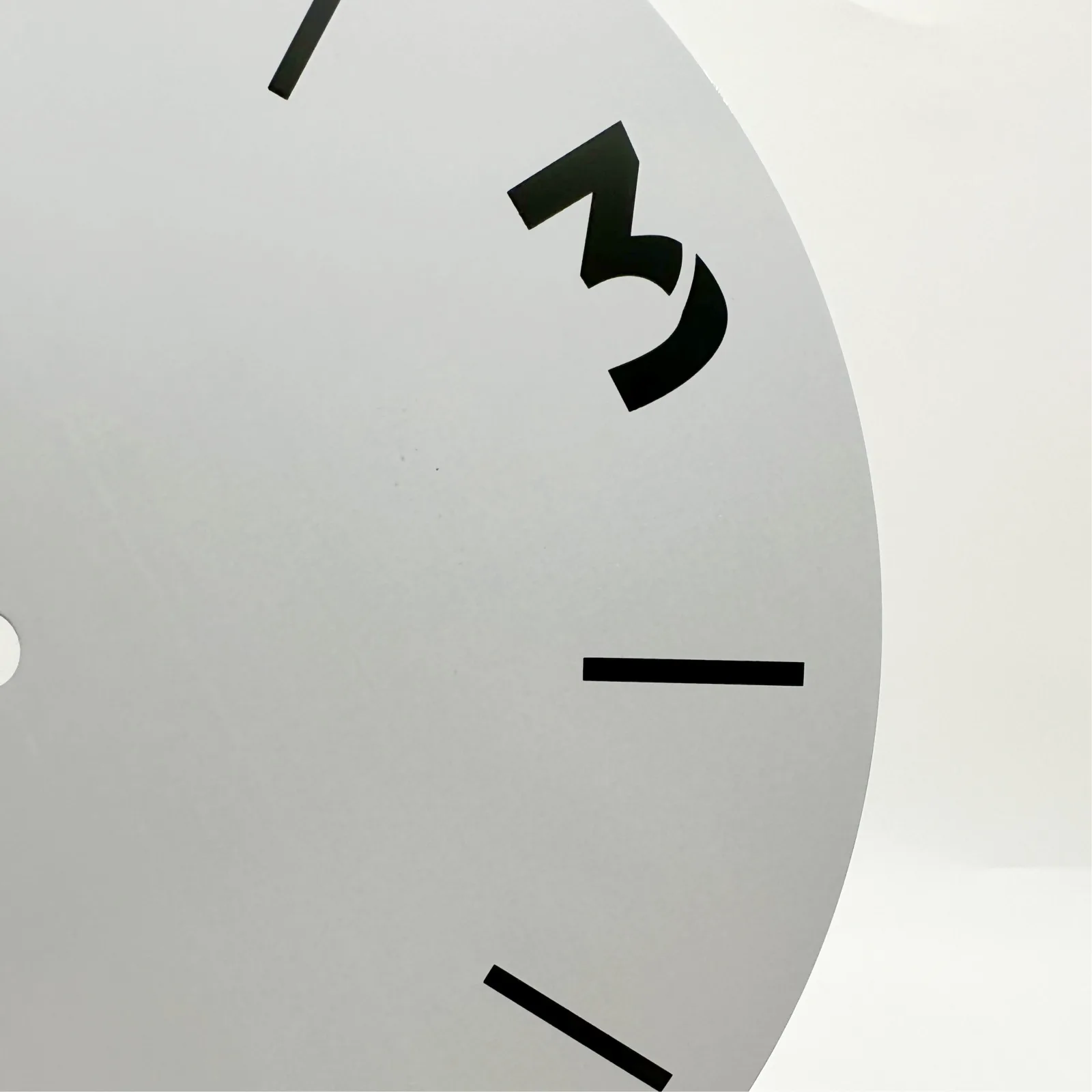 

Clock Digital Face Plate Diameters 243mm White Aluminium Metal DIY Replacement Clock Dial Face For Living Room Home Decor
