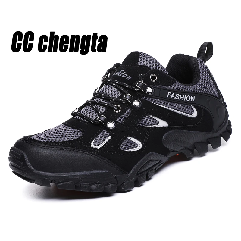 

Outdoor Hiking Shoes Men's Non-slip Breathable Climbing Cross-country Shoes Trail Trekking Shoes Men Tourism Mountain Sneaker