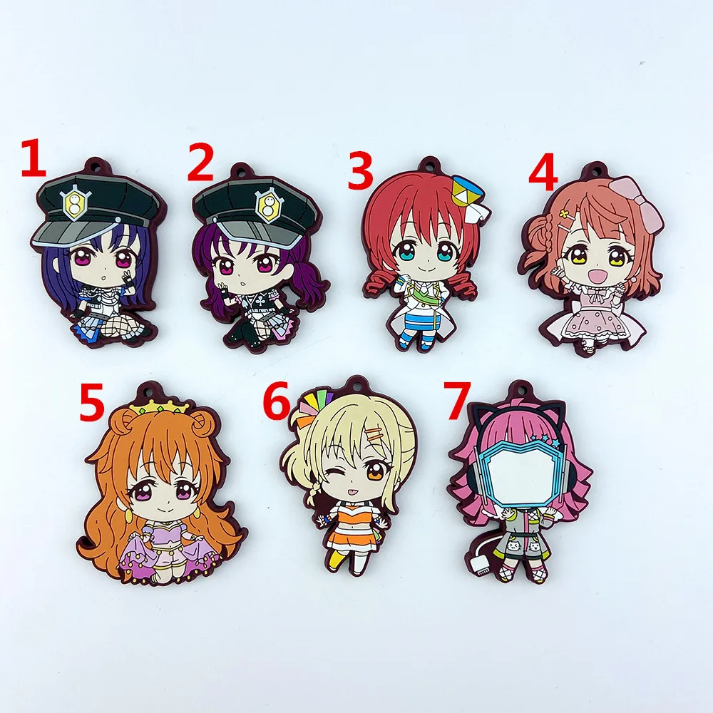 

LoveLive! Anime Rubber Keychain Key Ring Race Straps Cosplay