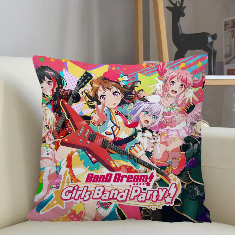 

Musife BanG Dream Pillowcase Sofa Decorative Cushion Cover Pillowcase Home Decor Drop Shipping Wholesale 01.11