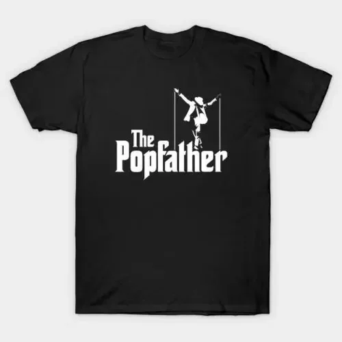 Футболка Popfather Michael Jackson The Godfather Parody из 100% хлопка с круглым вырезом летняя