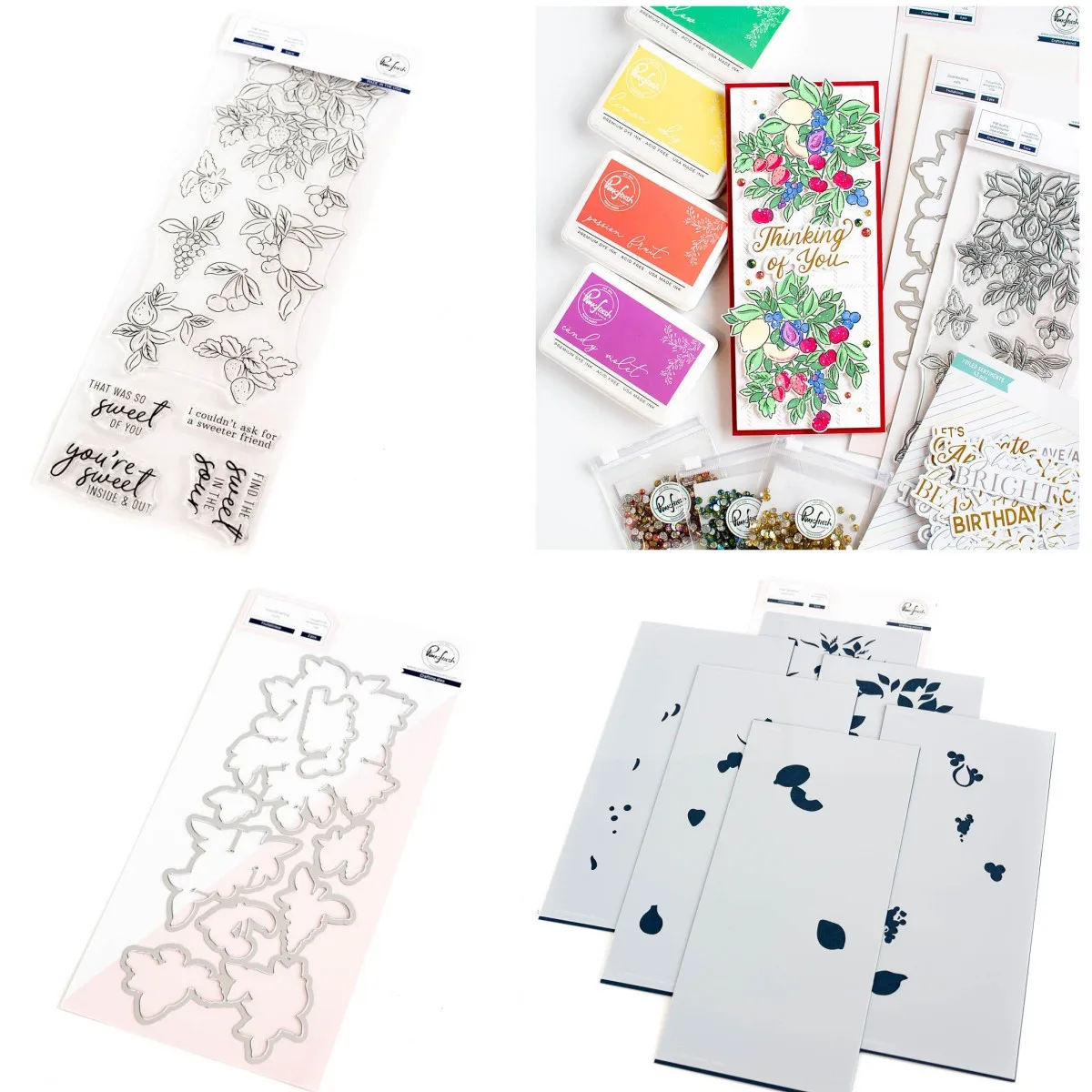 

2023 New Fruitalicious Metal Cutting Dies Clear Stamps Stencil Scrapbook Diary Decoration Embossing Template DIY Make Card