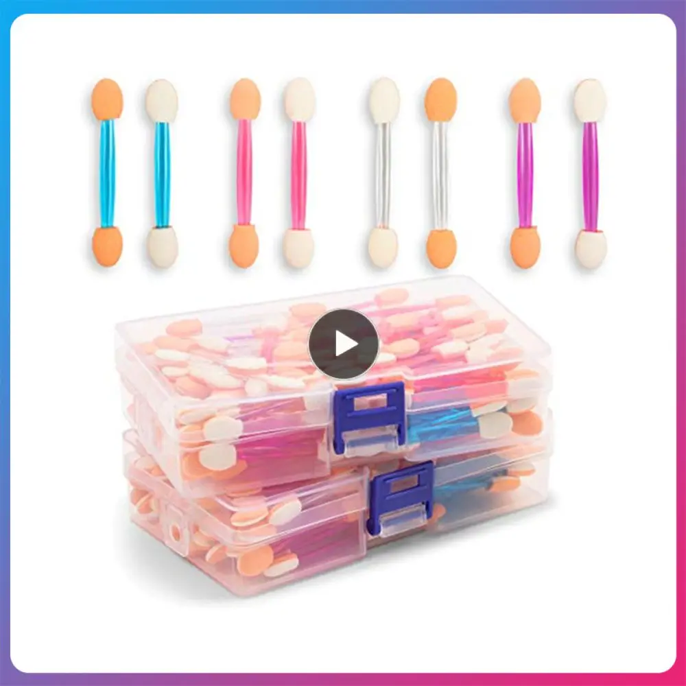 

Eyeshadow Brush Double-headed Disposable Sponge Eyeshadow Stick Makeup Brushes Makeup Tool Manicure Smudge Brush Stick Makeup