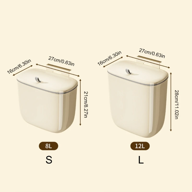 Контейнер для бытовых отходов кухонных Настенные подвески Мусорное ведро с