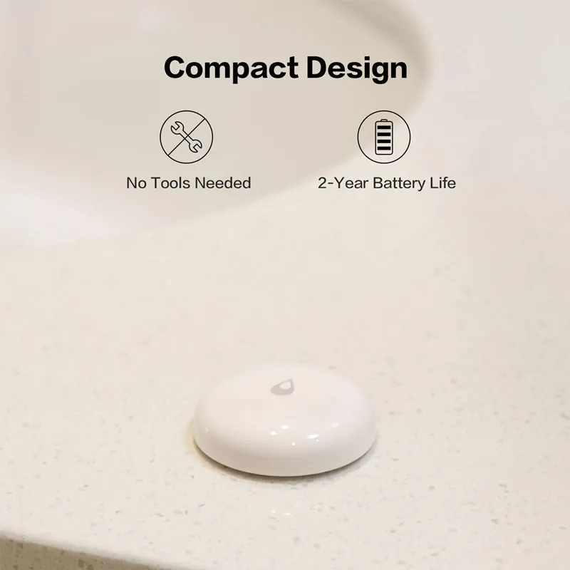 Датчик погружения Aqara Zigbee водонепроницаемый сенсор для обнаружения протечек