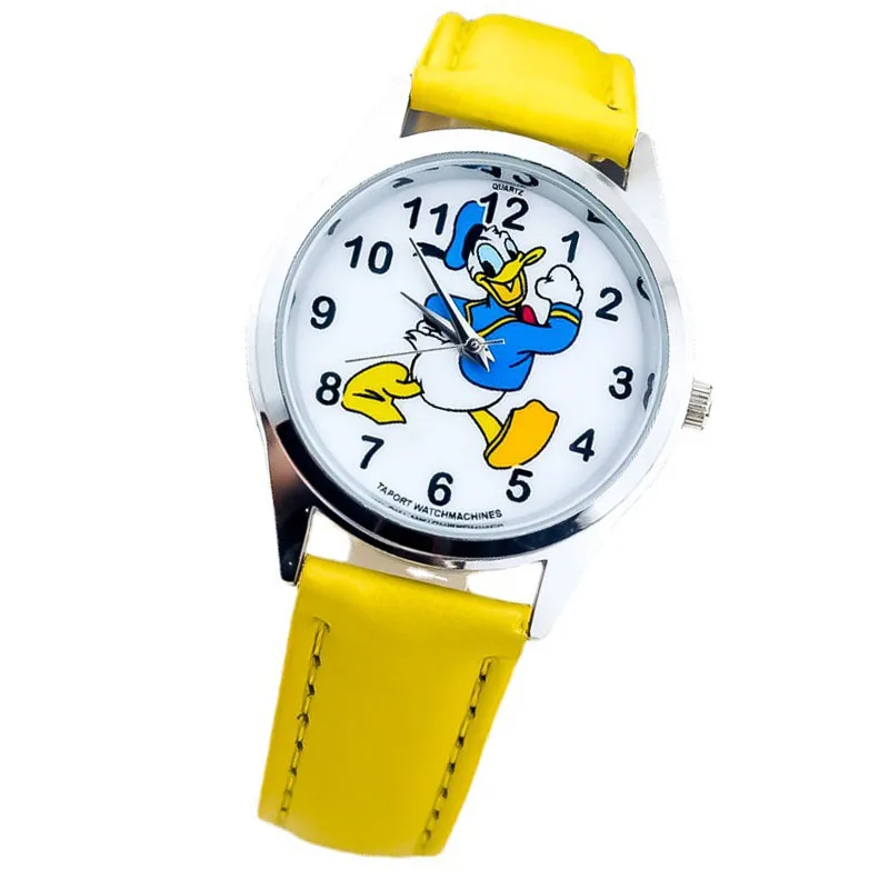 

Disney Cartoon Character Children's Watches Donald Duck Anime Figure Vintage Quartz Fashion Watch Children's Gift