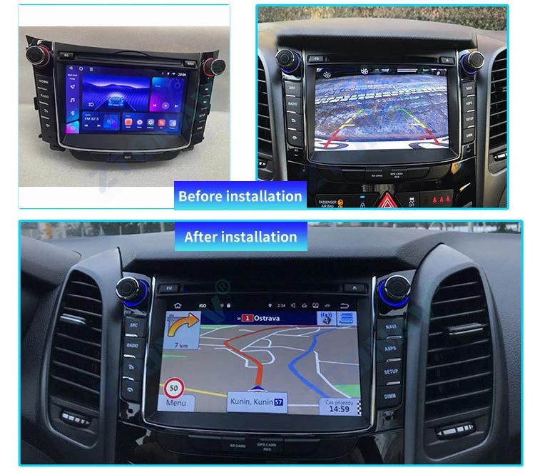 Радио Android для Hyundai i30 GD Elantra GT автомобильная стереосистема автомобильный GPS