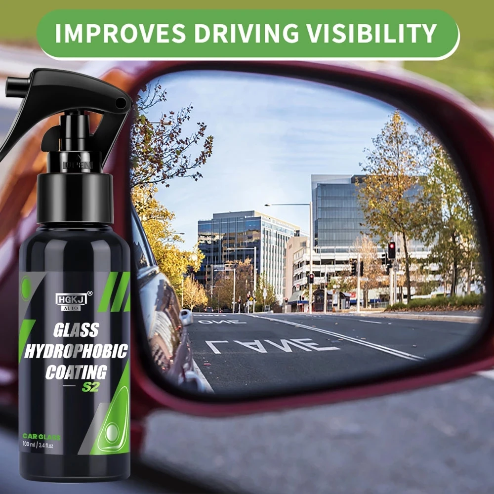 

Anti-Rain for Cars Glass Water Repellent Spray Long Lasting Ceramic Windshield Nano Hydrophobic Protection Coating HGKJ S2