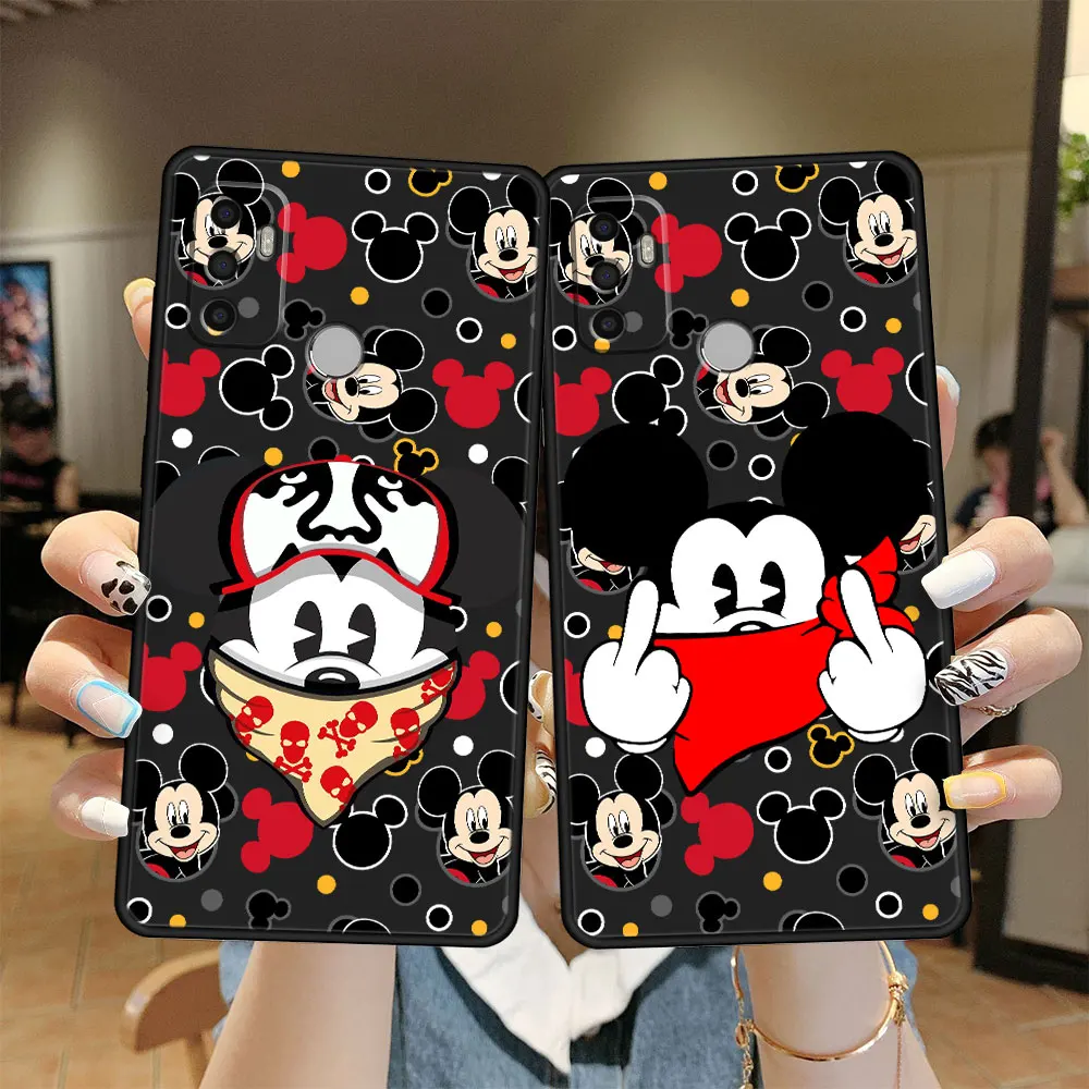 

Case Funda for Oppo A74 A16 A9 A5 A15 A53 A93 A15s F19 A93 A7 A53s Disney Mickey Minnie Cartoon Anime Silicone Cell Fashion