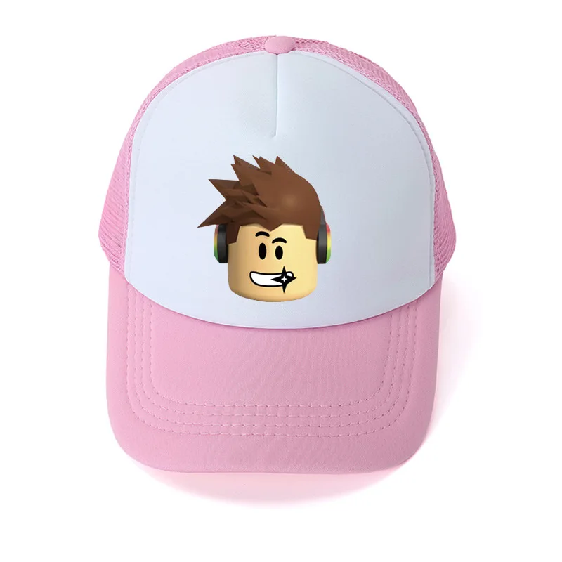 Бейсболка Roblox с мультяшным рисунком Модная студенческая игровая Кепка
