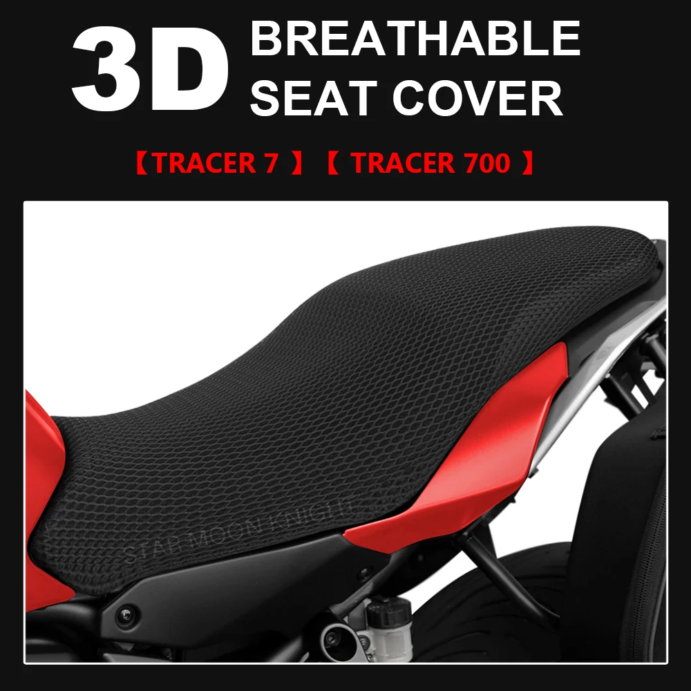 Motorcycle For Yamaha Tracer 7 Tracer 700 GT MT-07 TRACER Anti-Slip 3D Mesh Fabric Seat Cover Breathable Waterproof Cushion