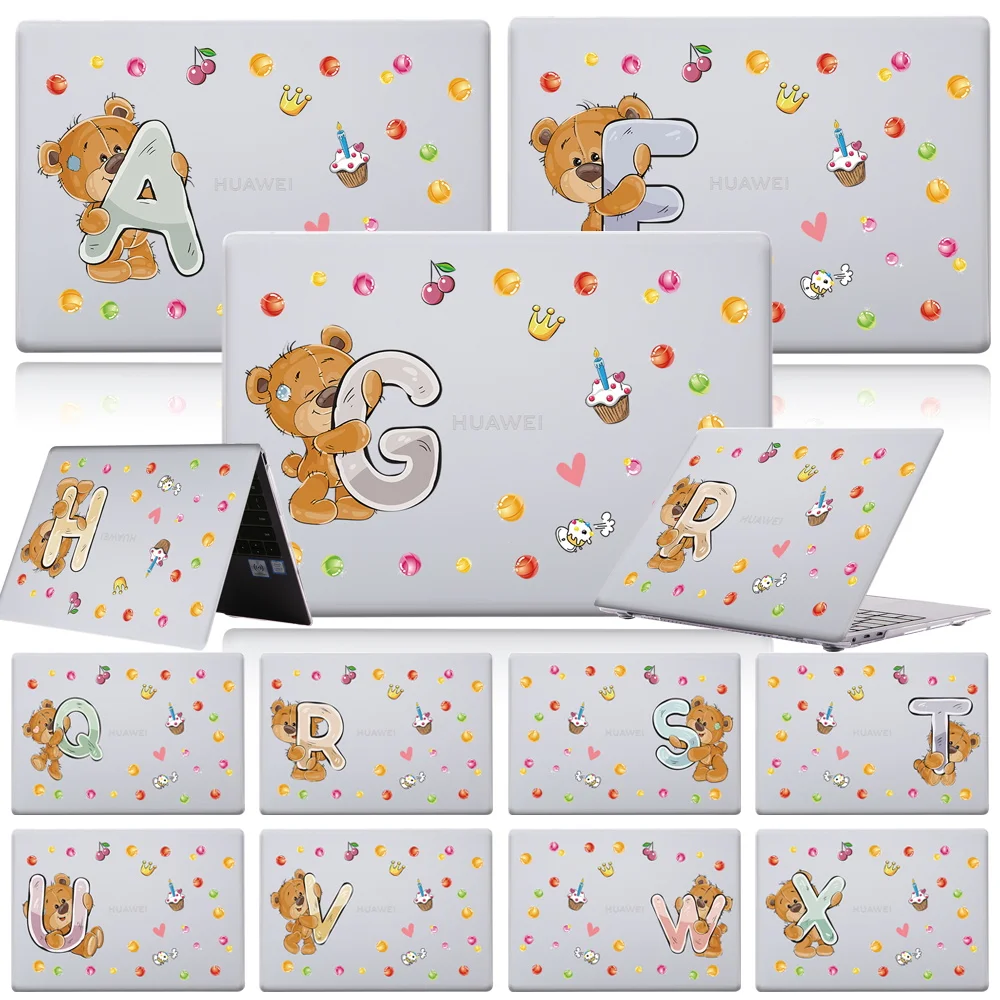 

Laptop Case for Huawei MateBook D14/D15/13/14/X Pro 13.9/X 2020/Honor MagicBook Pro 16.1/14/15 Bear Pattern Shell