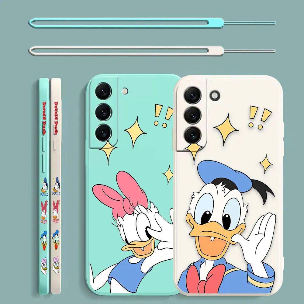 

Anime Donald Duck Daisy Duck Phone Case For Samsung Galaxy S23 S22 S21 S20 FE Ultra S11 S11E S10 S10E S9 Plus Lite Liquid Cover