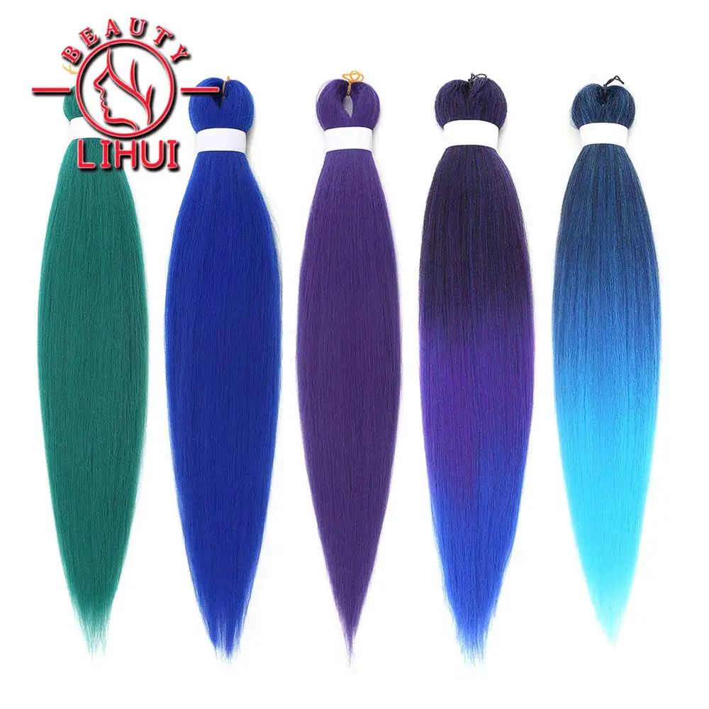 Косы для волос ранее растянутые канекалон плетения кос из синтетических 26 дюймов