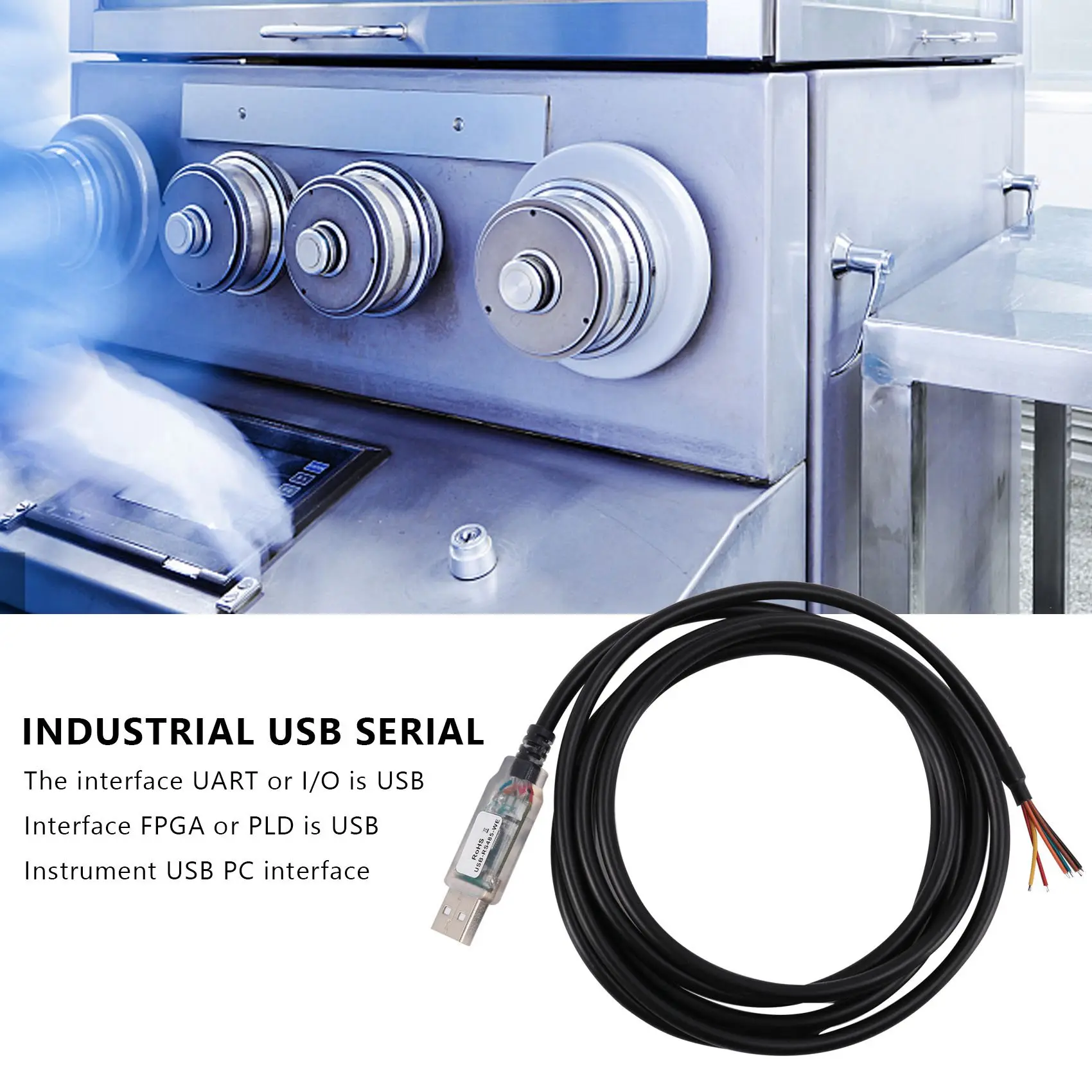 

1.8M Long Wire End,Usb-Rs485-We-1800-Bt Cable,Usb To Rs485 Serial For Equipment, Industrial Control, Plc-Like Products