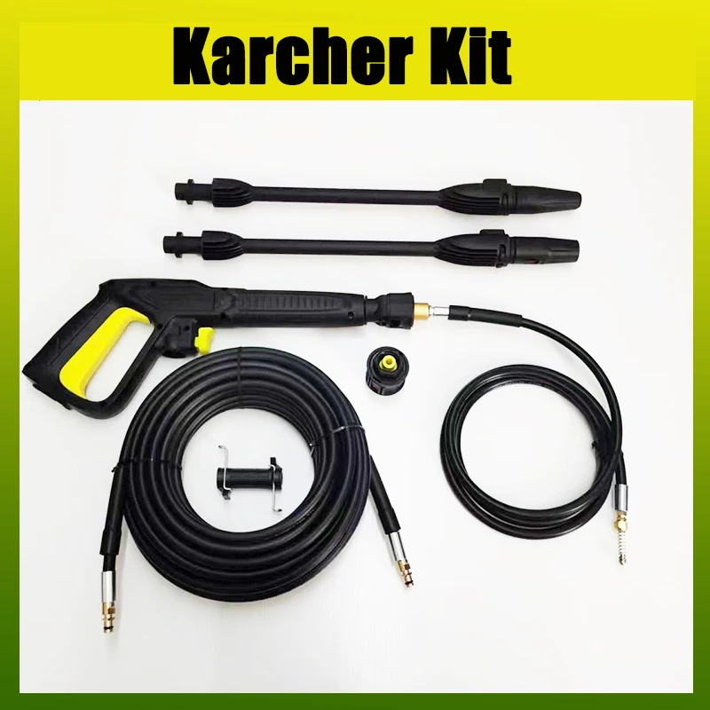 

High Pressure Washer Pipe Gun Kit For Karcher Car Wash Cleaning Water Spray Lance Replacement Gun Pistol Wand Nozzle Adapters