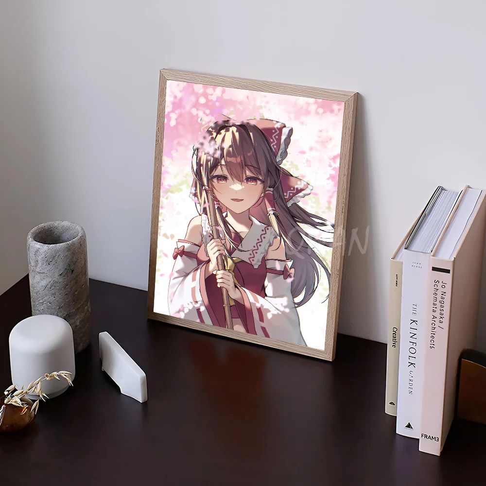 Hakurei Reimu Touhou Project Series плакат наклейки художественные настенные фрески Декор