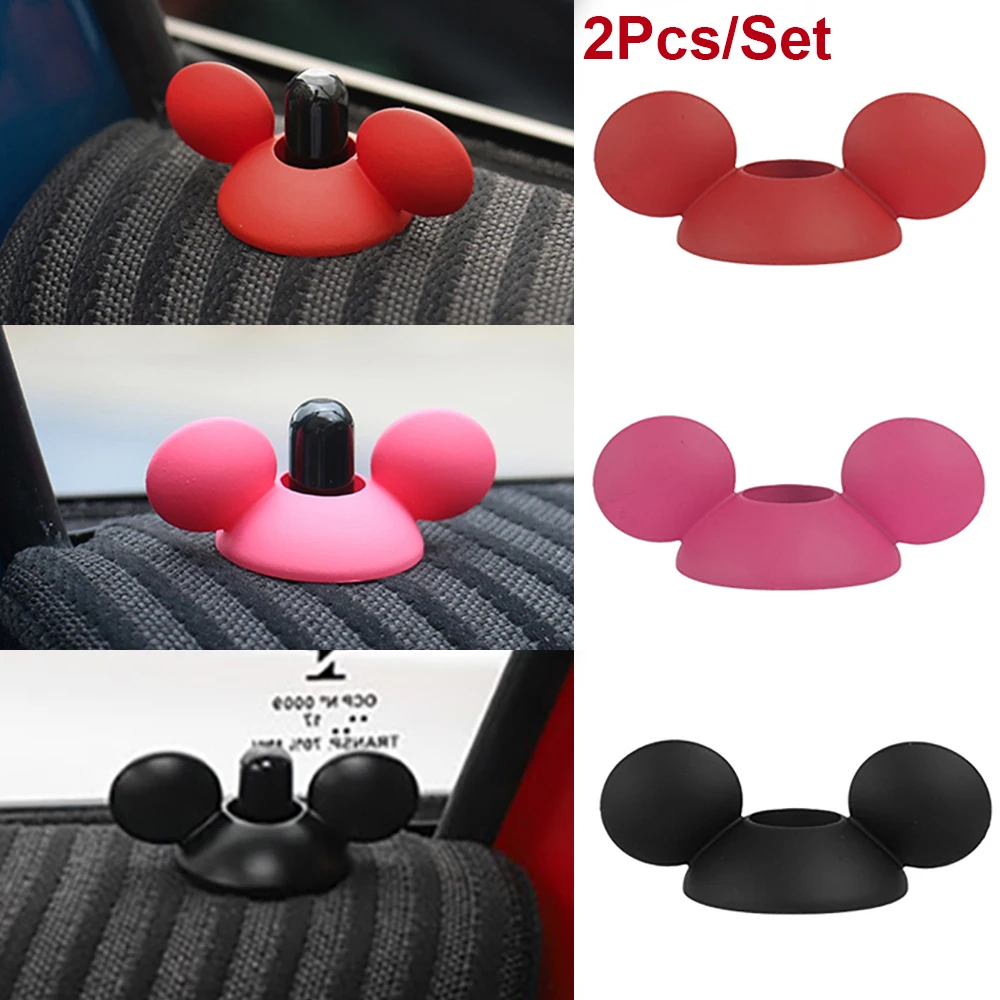

2Pcs Car Door Window Lock Pin Cover Case Cartoon Interior Decor 3D Sticker For Mini Cooper JCW One R55 R56 R60 R61 F54 F55 F60