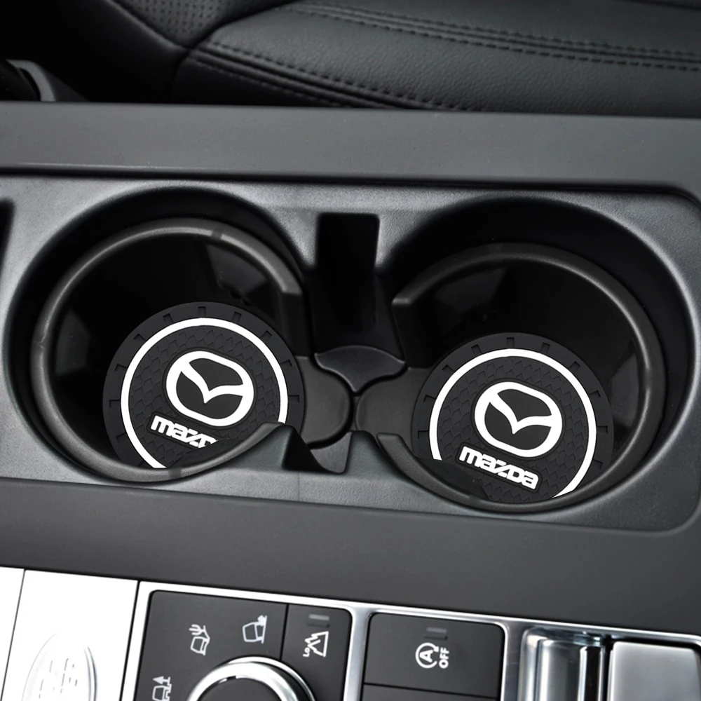 1/2 шт. автомобильные Нескользящие подставки под стаканы с логотипом автомобиля