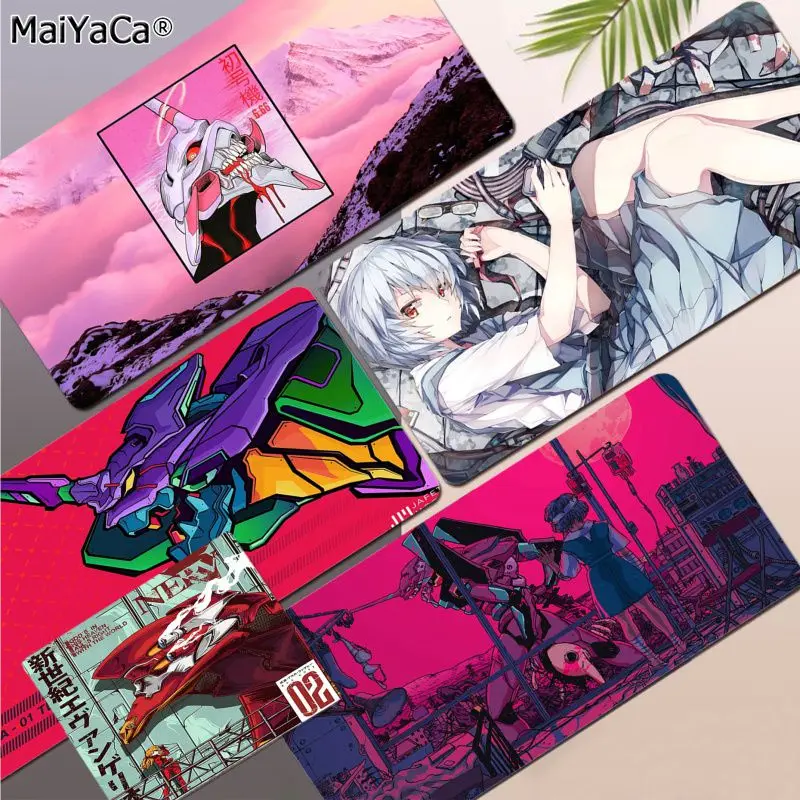 

Anime Evangelion Cool Fashion Laptop Gaming Mice Mousepad Size for Mouse Keyboards Mat Mousepad for boyfriend Gift