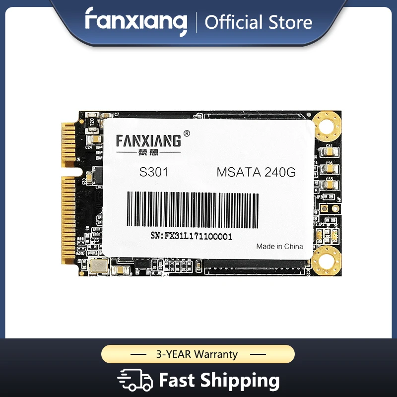 

Жесткий диск Fanxiang MSATA SSD128GB 256GB 512GB ТБ MSATA pcie SSD внутренний жесткий диск для ноутбука и настольного ПК MSI