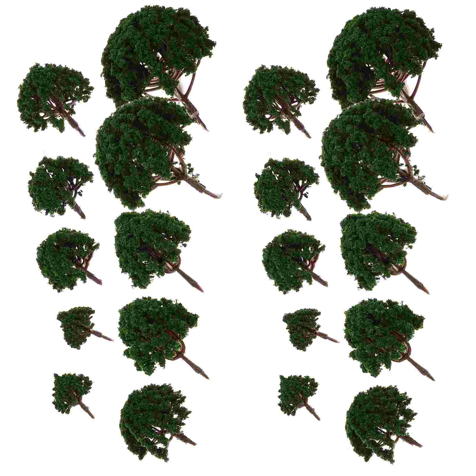 20 шт. искусственное дерево мини-архитектурная модель архитектура деревья пейзаж