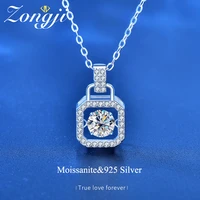 14k white gold real gra moissanite necklace for women 925 sterling silver 0 5ct lab diamond necklace fine jewelry