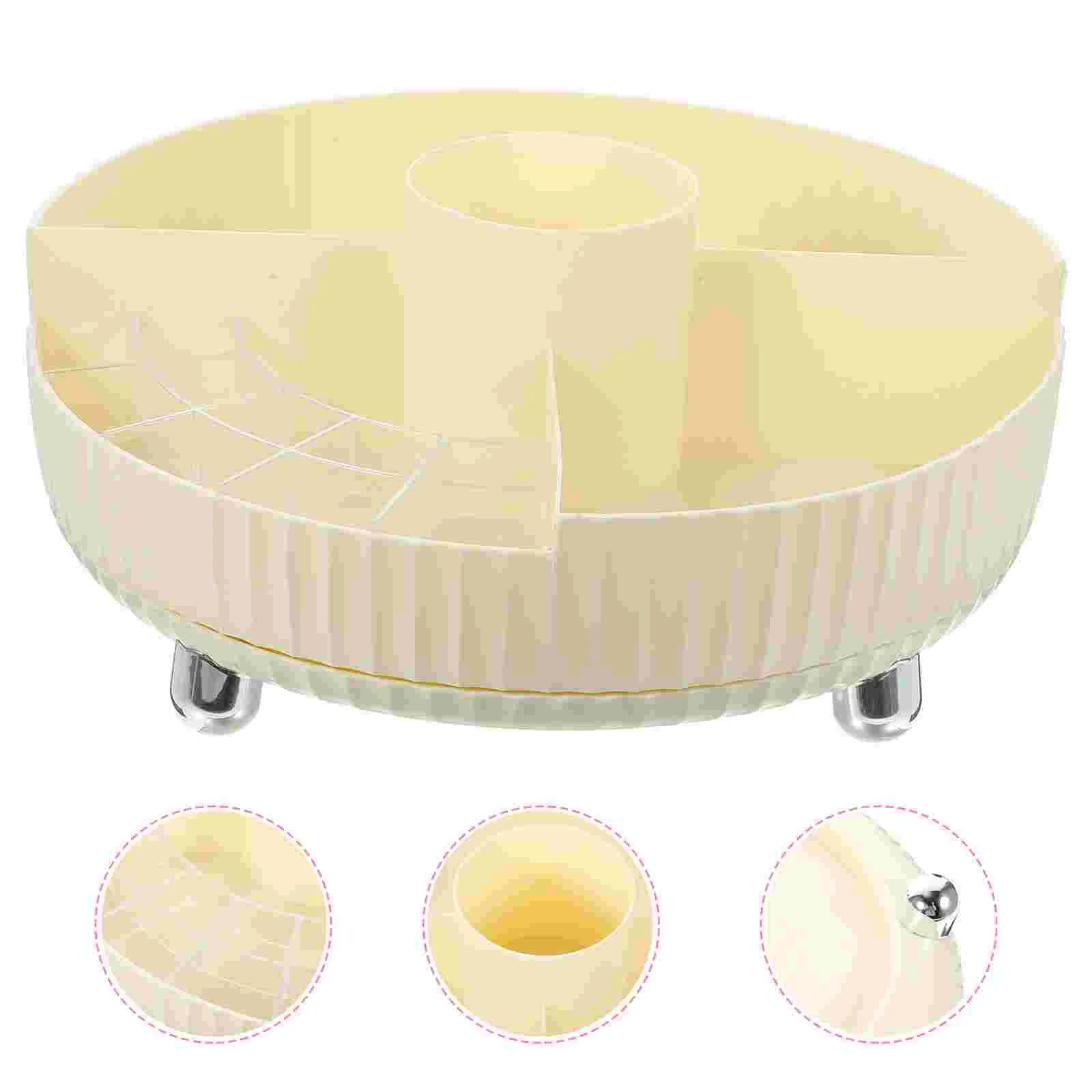 

Makeup Tray Rotating Organizer Skincare Organizers Storage Pp Rotary Seasoning Jar Rack Vanity Bathroom Trays Counter