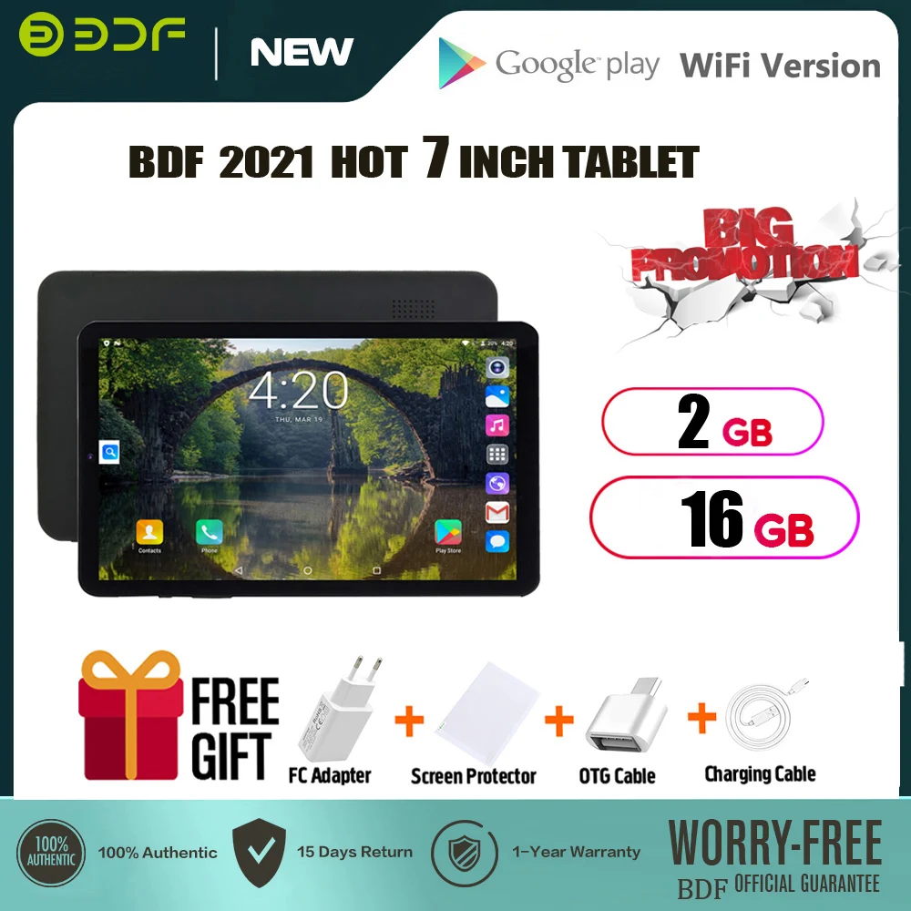 2 шт.! Планшет Pro на Android 2022 четыре ядра экран 7 дюймов Гб + 16 | Компьютеры и офис