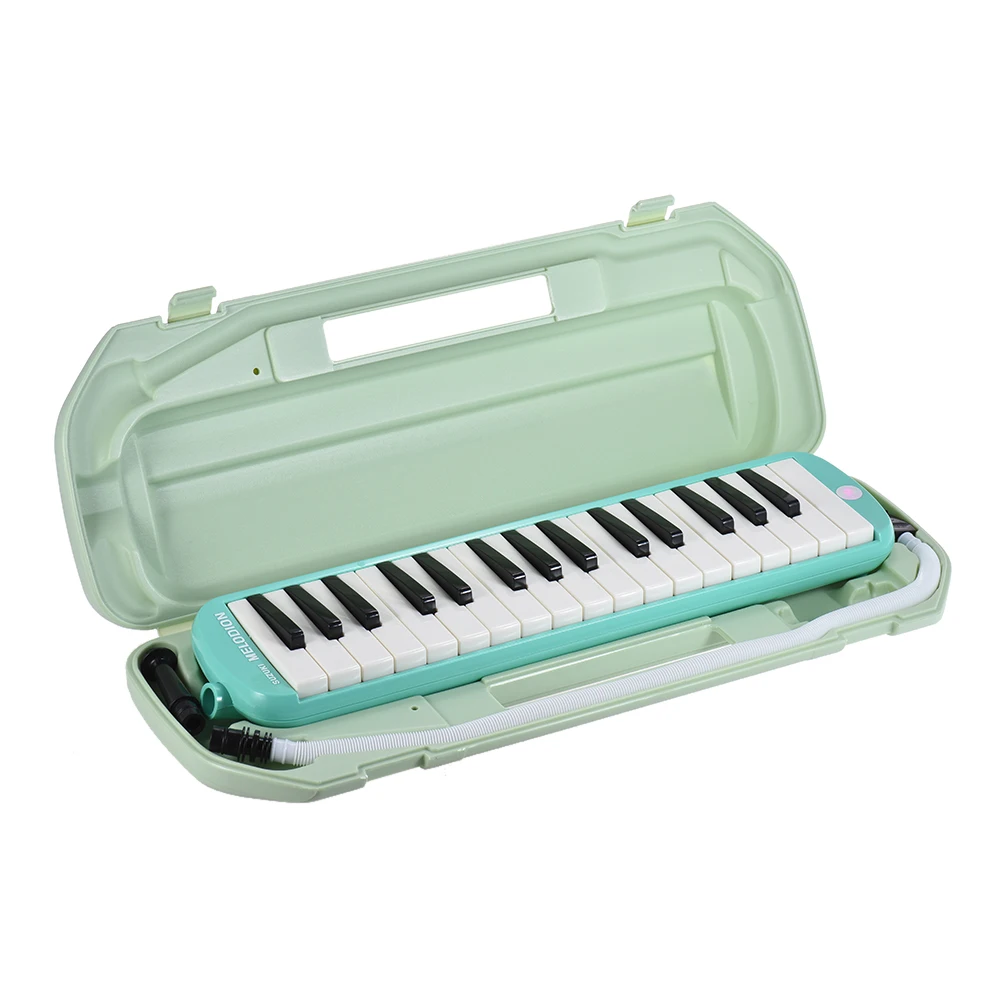 SUZUKI MX-32D Melodion Melodica Pianica 32 Piano Keys Musical Education Instrument with Long & Short Mouthpiece Hard Case