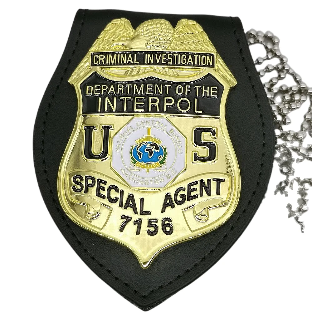 

U.s.Department of Interpol Metal PD Badge Beautiful Gift Tactical Supplies