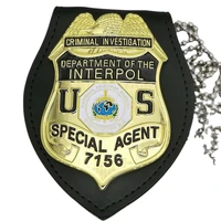 u s department of interpol metal pd badge beautiful gift tactical supplies