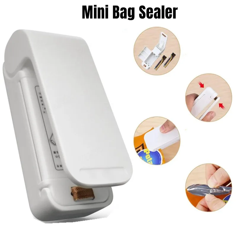 

Mini Heat Bag Packaging Sealer Portable Plastic Bag Clip Sealing Machine Food Storage Seal Snack Sealing Kitchen Gadgets