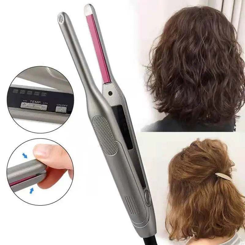 

Curling iron Hair Straightener Small Flat Iron for Short Hair hair curler Beard Thin Pencil Flat Iron Titanium Travel