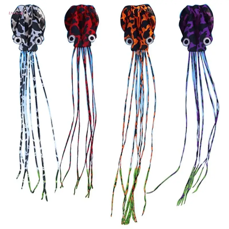 

28,7x31,9 "гигантский осьминог, воздушный змей, игрушки яркого цвета, Забавный портативный комплект