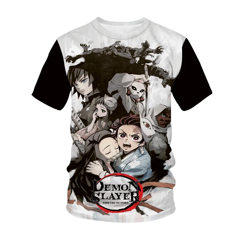 

New Fashion 3D Print T-shirt Men Women Anime Demon Slayer Kimetsu No Yaiba Hip Hop Streetwear T Shirt Unisex Tee Shirt Clothing
