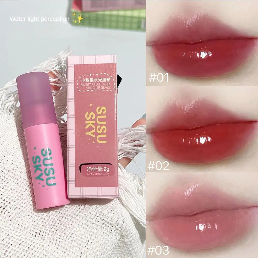 Макияж Водный свет Грязь для губ Матовая глазурь Дзеркало цветов Глазурь Сладкие