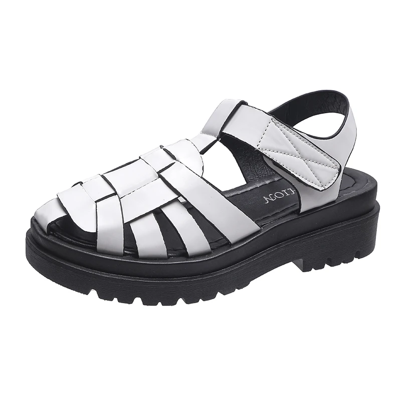 

Женские сандалии-гладиаторы на плоской подошве, римские сандалии Baotou, удобные сандалии на платформе, Лидер продаж, новинка 2022