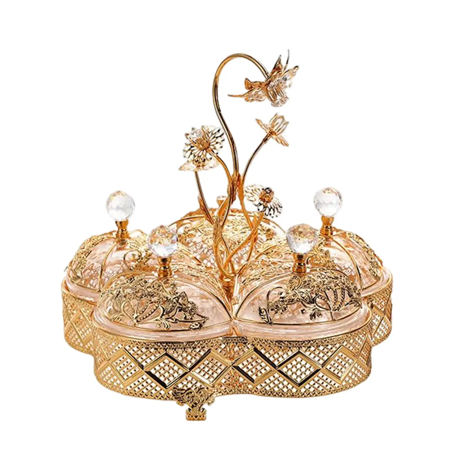 

Divided Fruit Serving Tray Organizer Snacks Serving Bowl for Party Wedding