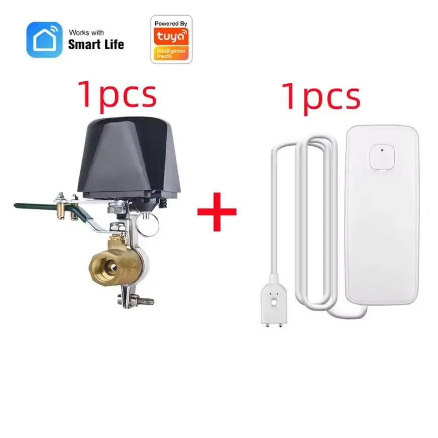 Tuya WIFI сигнализация утечки воды умный дом сигнализация независимый WIFI датчик утечки воды детектор регулирующие клапаны и сигнализация