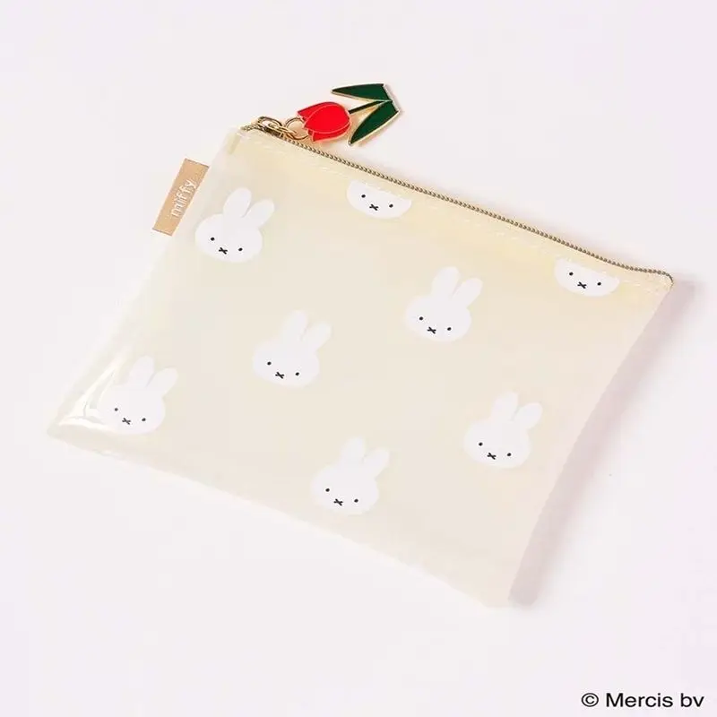 Kawaii Miffy Rabbit мультяшная квадратная водонепроницаемая сумка для хранения макияжа
