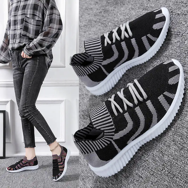 

Sport Sneakers Woman Top Running Shoes Women High-End Platform Sports Shoes Brand Tennis Women's Mesh Sneakers Stripe Tennis