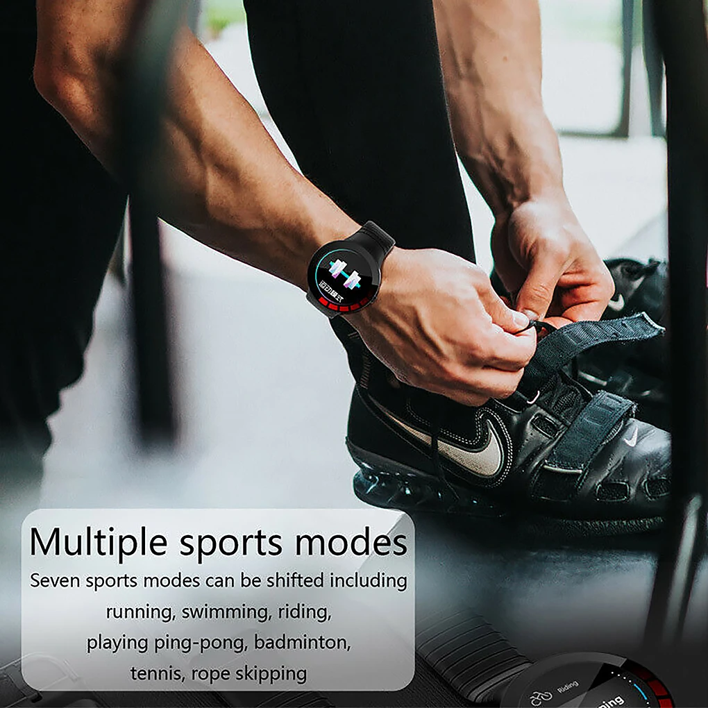 

Heartrate Smart Watch 1.28 Touch Screen Round Dial Blood Pressure Oxygen Detection Sport Watch