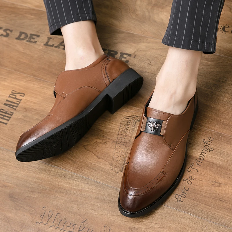 Мокасины мужские из натуральной воловьей кожи роскошные дизайнерские брендовые