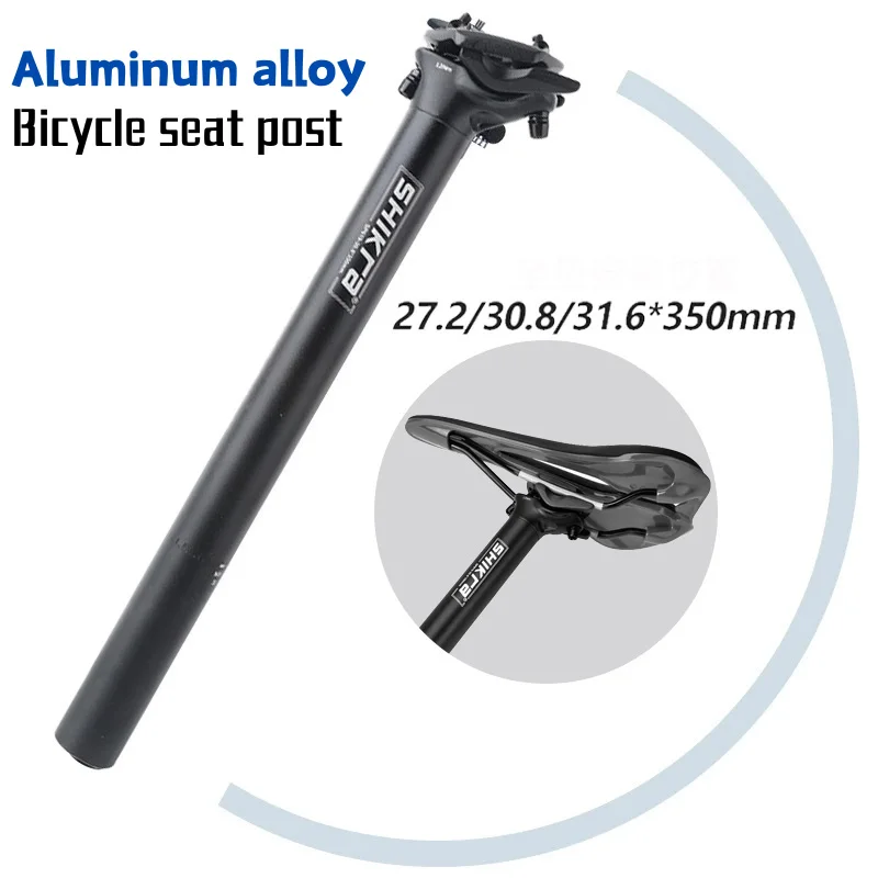 Фото Shikra 27.2 Bicycle Seat Post 30.8 31.6 MTB Road bike Seatpost Ultralight 27.2 aluminum bike seat post 350mm mtb seat tube №1