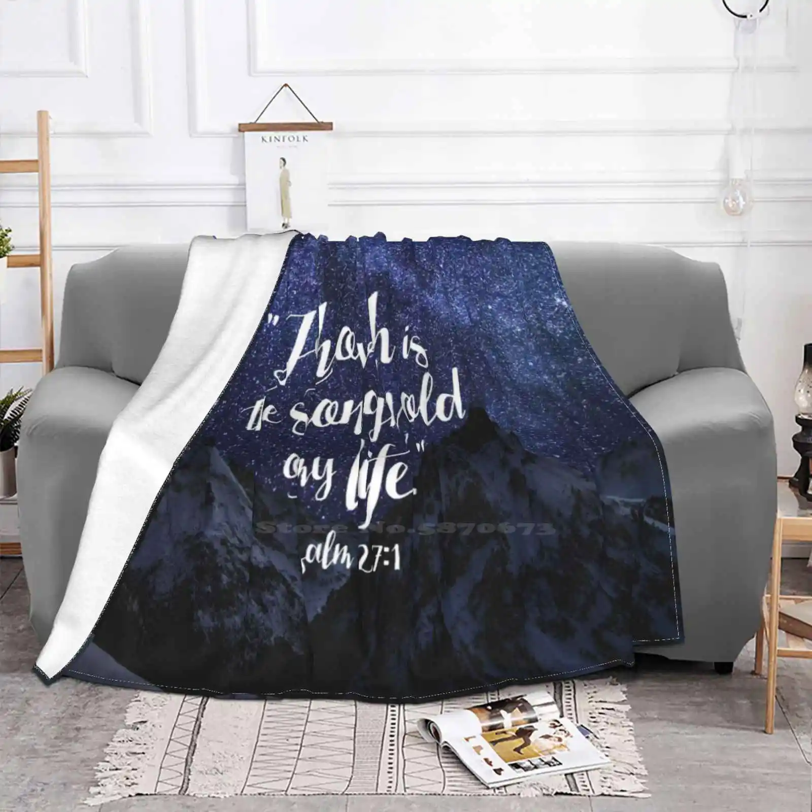 Jehovah Is The Stronghold Of My Life Низкая цена Новая новинка с принтом Модное мягкое теплое