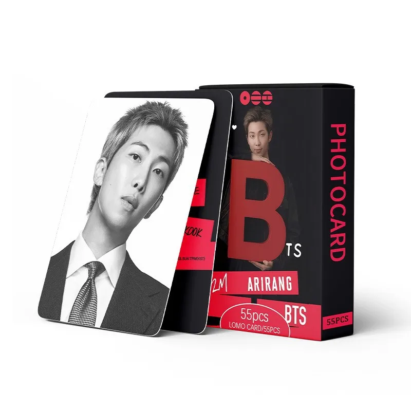 Фото Коллекционные HD-ламинированные карточки Kpop BTS RM Ким Намджун, фото-карточки с портретами айдолов, коллекция для фанатов, подарок. №2